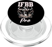 IFBB Pro Floral Female Physique And Bodybuilding Athlete PopSockets PopGrip for MagSafe