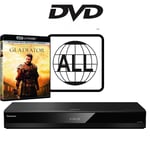 Panasonic Blu-ray Player DP-UB820EB-K MultiRegion for DVD 4K inc Gladiator UHD