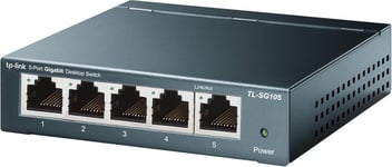 Tl-Sg105 Switch Ethernet Gigabit 5 Ports Rj45 Metallique 10/100/1000 Mbps, Igmp Snooping, Switch Rj45 Idéal Pour Étendre Le Réseau Câblé Pour Les Bureaux À Domicile[Sma071621]