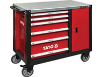 Yato Yt-09002, Stål, Röd, 6 Lådor, 1 Lådor, 600 Kg, 25 Kg