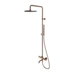 Omnires Y1234CP Y Système de Baignoire thermostatique en saillie, Copper