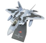 JHSHENGSHI Modèle d'avion à l'échelle 1/100, modèle de Chasseur Militaire F-22 Raptor, Objets de Collection et décorations pour Adultes, 7,4 Pouces X 5,4 Pouces