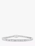 Milton & Humble Jewellery Pre-Loved Baguette Cut Diamond Tennis Bracelet, Dated London 2003