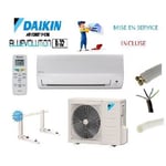 Pret a poser climatisation Daikin 2000W R32 reversible FTXF20B + kit de pose 7 metres + support mural + mise en service incluse