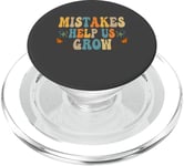 Groovy Growth Mindset Positive Retro Teachers Retournent à l'école PopSockets PopGrip pour MagSafe