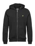 Zip Through Hoodie Black Lyle & Scott