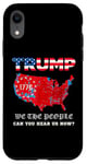 Coque pour iPhone XR We The People Have Spoken Tee Carte des résultats des élections américaines 2024