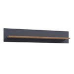 Furniture To Go | Bohol, Riviera Oak & Navy, Wall Shelf