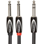 Roland 6,3 mm TRS - 2 x 6,3 mm -audiokaapeli, 3 m