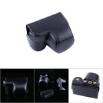 PU Leather Camera Case Bag For A6000 A6300 A6400 16‑50mm Camera Lens(bl Set