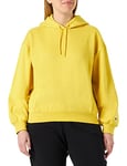 Champion Women's Rochester 1919 Tonal C-Logo Hooded Sweatshirt, Mustard Yellow (Pss), L