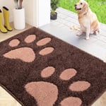 FCSDETAIL Dirt Trapper Indoor Door Mat 80 x 120 cm, Washable Entrance Rug, Absorbent Dog Doormat for Muddy Paws, Inside Mat for front door, Entryway, Pets