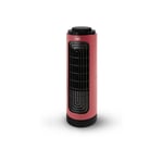 EWT - Ventilateur colonne oscillant Compact 20W 3 vitesses H31.5cm Rouge - Rouge