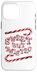 Coque pour iPhone 16 Pro Max Sweet But Twisted. Bâtonnets de canne à sucre d'orge. Noël amusant