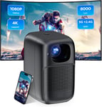 V1 Mini Vidéoprojecteur Portable Portable Pour Home Cinéma 5G + 2,4 G Wifi Bluetooth 1080P 4K Pour Ios/Android/Ordinateur Portable Noir