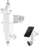 Support De Gouttière Réglable Pour Arlo/Reolink Cam, Caméra Et Panneau Solaire Avec Port De Vis Standard 1/4, Support Extérieur Accessoires Support Mural (Blanc)[One142398]