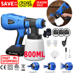 Cordless Paint Sprayer Spray Gun For Painting Fence Garden Wall Furniture Deck