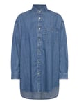 Over Long Denim Shirt Tops Shirts Denim Shirts Blue Polo Ralph Lauren