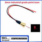 Tête laser rouge à distance focale réglable,point industriel,module laser rouge,meilleure qualité,650nm,5mw,8mm x 18mm,5-10 pièces par lot,8mm - Type 10PCS 8mm laser