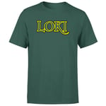 Avengers Loki Comics Logo Men's T-Shirt - Green - XXL - Green