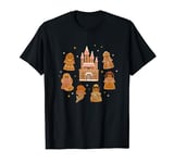 Disney Princess Holiday Christmas Gingerbread Cookie Castle T-Shirt