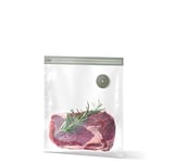 AEG AVRB1 Lot de 20 sacs de mise sous vide réutilisables pour la conservation sous vide Sans BPA Résistant au lave-vaisselle Passe au congélateur et au micro-ondes Transparent