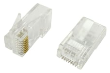 Connecteur RJ45 Cat. 6 non blindé spécial tous câbles sachet de 100