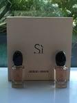 Giorgio Armani Si Miniatures Gift Set For Women ( 2 X 7ml Edp Bottles )