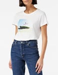 Hurley Women SUN AND FUN PREFECT CREW Prem Tees - White, Medium