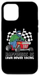 Coque pour iPhone 13 Pro Happiness Is Lawn Mower Racing Tondeuse à gazon jardinier