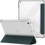 Coque Pour Ipad Mini 1/2/3 7,9 Pouces, Étui Arrière Souple Et Transparent En Tpu, Housse De Protection Antichoc, Smart Cover Veille/Réveil Automatique Pour Apple Ipad Mini 1 2 3, Vert Foncé