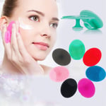 1pc Silica Gel Cleansing Brush Wash Face Facial Skin Scrub C