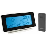 Station météo noir et blanc avec capteur sans fil (IP44) Zenitech