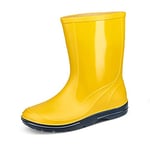 Beck Mixte enfant Basic 486 Bottes bottines de pluie, Jaune, 35 EU