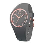 ICE-WATCH - Ice Glam Colour Grey - Montre Grise pour Femme avec Bracelet en Silicone - 015332 (Small)