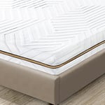 BedStory Surmatelas en Mousse à mémoire de Forme de 7,5 cm en 4 Fusion (Gel+Bambou+thé Vert+ION), surmatelas avec Housse Lavable, surmatelas Confortable pour Matelas, canapé-lit