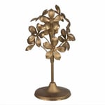 BigBuy Home Candle Holder Gold Iron 15 x 15 x 30 cm