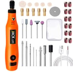 Mini stylo de polissage de gravure sans fil USB,perceuse électrique de bijoux,outils de Dremel en métal,forage de poussière,fabriqué en machine - Type orange-35pcs