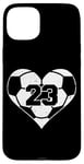 iPhone 15 Plus Soccer Number 23 Jersey Funny Soccer Heart Game Day Case