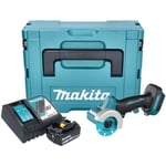 Dmc 300 RG1J Meuleuse d'angle sans fil 18 v 76 mm Brushless + 1x batterie 6,0 Ah + chargeur + Makpac - Makita