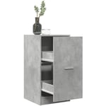 Torana - Armoire d'apothicaire gris béton 40x41x77,5cm bois d'ingénierie