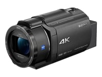 Sony Handycam FDR-AX43 - Videokamera - 4K / 30 fps - 8,57 MP - 20x optinen zoom - Carl Zeiss - salamavalo - Wi-Fi, NFC - lajittelu