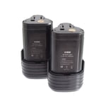 2x Batterie remplacement pour Worx WA3503, WA3509 pour outil électrique (1500 mAh, Li-ion, 12 v) - Vhbw