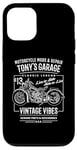 Coque pour iPhone 12/12 Pro Tony's Garage Design moto pour le nom Tony