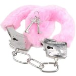 SHATCHI Handcuffs with 2 Keys Police Cosplay Girls Hen Night Out Bridal Bachelorette Ball Party Games Fancy Dress Accessories Fun Gifts, Unisex Adult, Pink, One Size