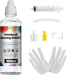 de Nettoyage des têtes d'impression imprimante, Nettoyage de tête d'imprimante Compatible avec Kit Nettoyage imprimante pour Epson HP Canon Samsung et 100ml Kit Nettoyeur Buse