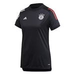 adidas FC Bayern Munchen Season 2020/21 Fcb Tr Jsy W Women's Training T-Shirt, womens, Training T-shirt, GD9683, Black/Redfcb, XL