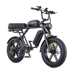 Vélo Électrique Engwe M1 Pas 170km Batterie 48v28.6ah Tout Suspendu Shimano 7 Vitesses Pneus 20 Pouces Vtt Fat Bike Noir