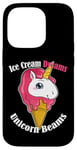 iPhone 14 Pro Ice Cream Dreams Unicorn Beams Sweets Magical Treat Case