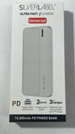 SilverLabel 10000mAh Powerbank White universal ultra fast usb c powerful iphone